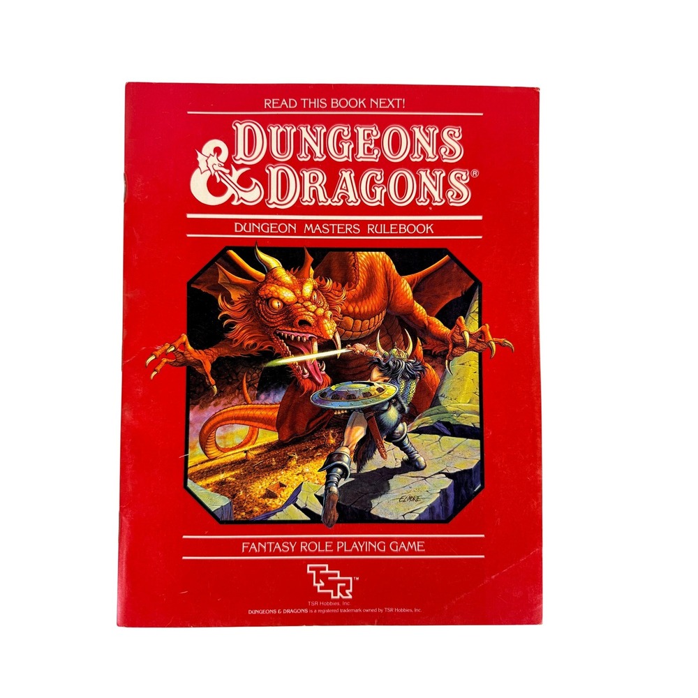 TSR Dungeons & Dragons Dungeon Masters Rulebook 1983 Red Box Gary Gygax Mentzer